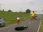 VU Warzenried 17.06.05 - Motorradfahrer schwer verletzt